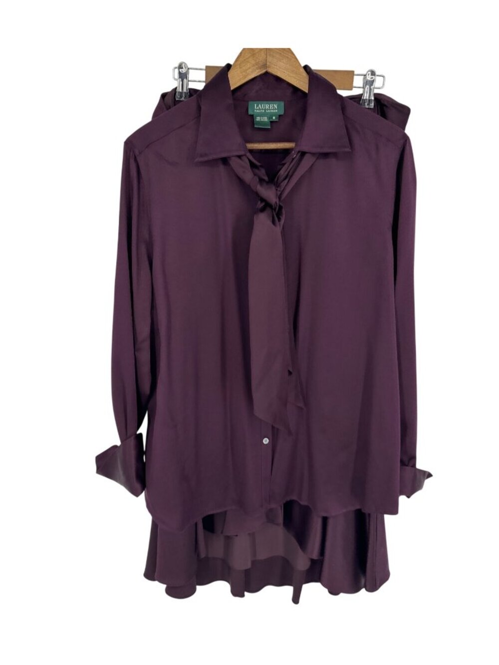 Lauren Ralph Lauren Silk Long Sleeve Blouse With Matching Skirt Women's Size 16